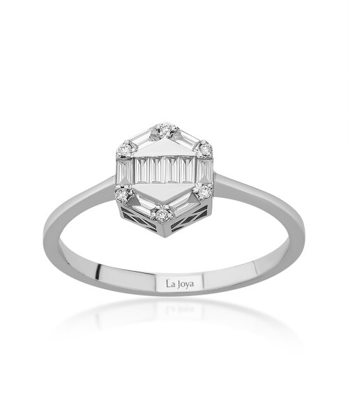 0.22 ct. Baguette Diamantring