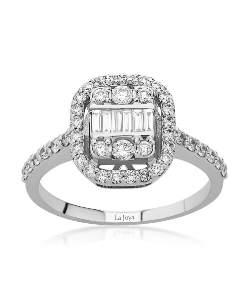 0.66 ct Baguette Diamantring
