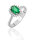 1.93 ct. Nano grüner Edelstein Diamantring